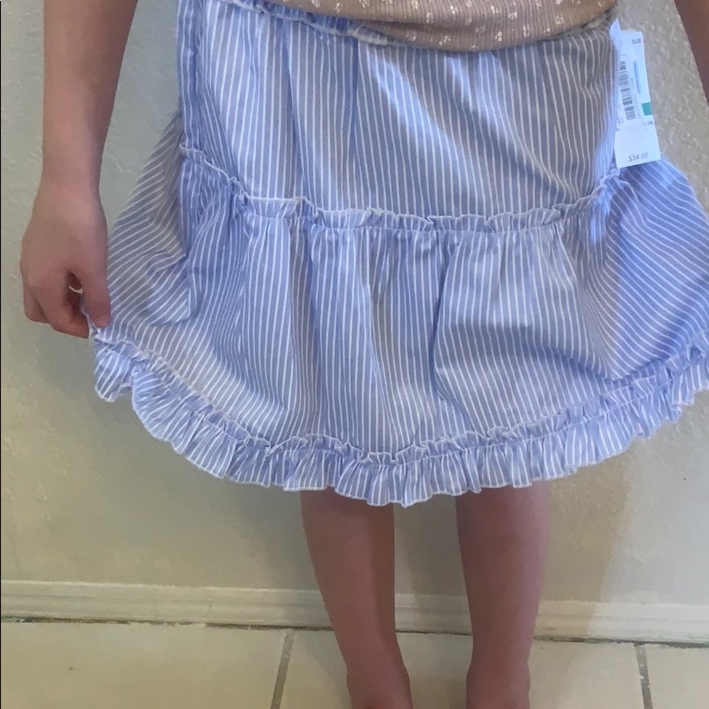 GB girls skirt blue and white Gianni bini